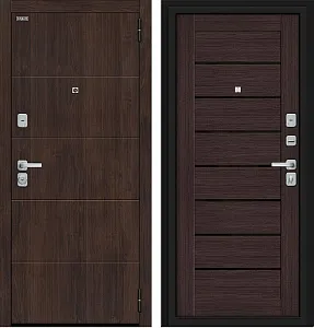 Товар Дверь Браво Прайм/BChrome Almon/Wenge Melinga DIS007434