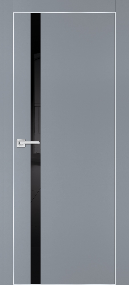 Фото Межкомнатная дверь PX-8  AL кромка с 4-х ст. Серый матовый